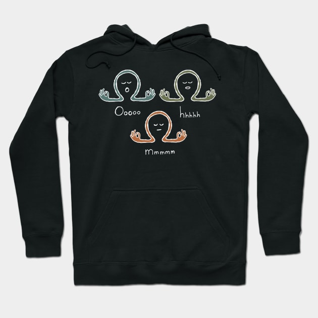 Meditating OHM science joke Hoodie by HAVE SOME FUN